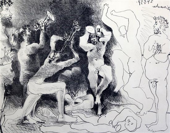 § Pablo Picasso (1881-1973) Le Dance des Faunes 17.5 x 22in.